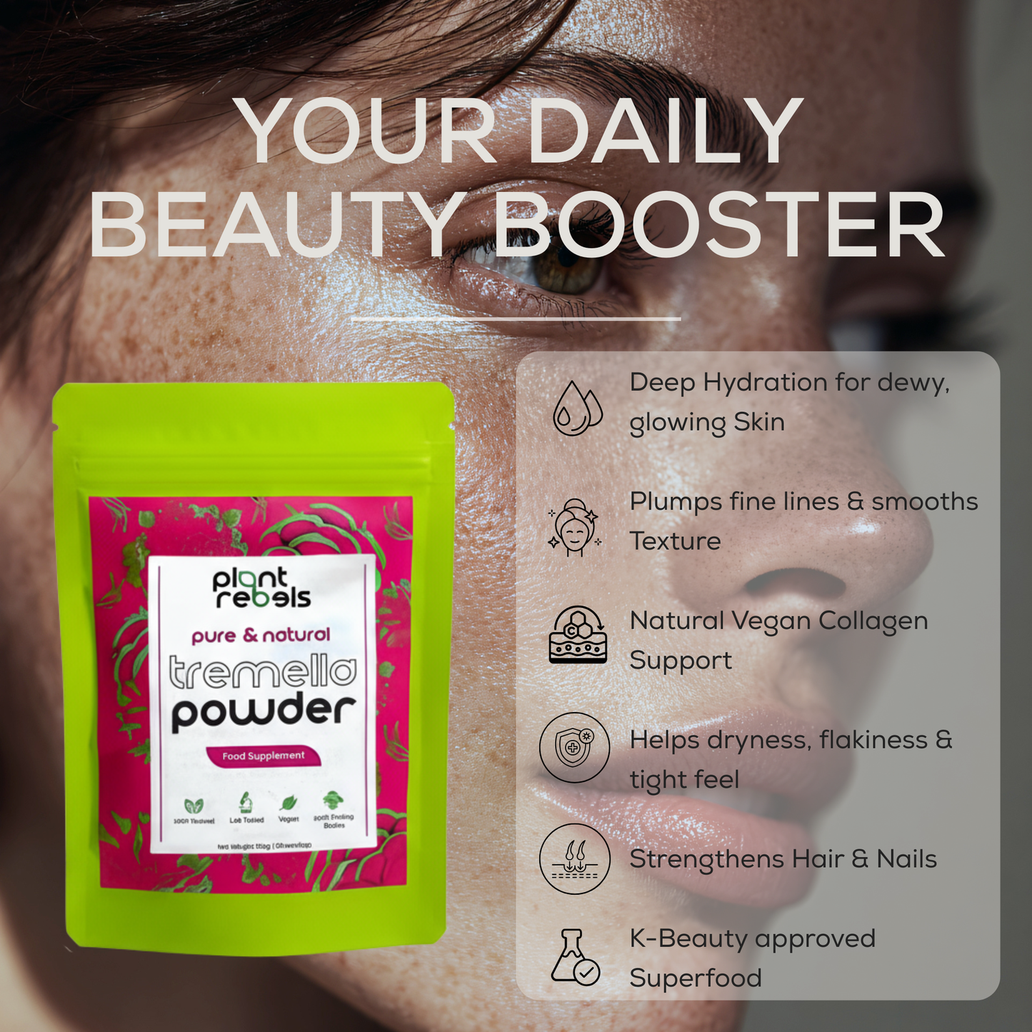 Natural Tremella Mushroom Extract Powder - 100g